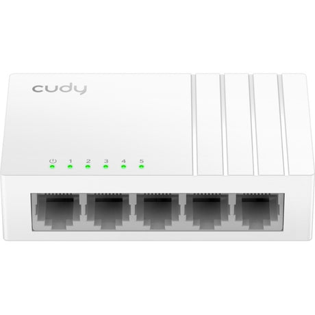Cudy 5-ports 10 100 mbps uadministreret switch (hvid)
