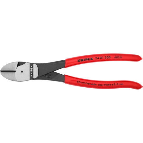 Knipex 74 01 200 elektrisk sideskæretang poleret plast 200mm