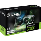 Inno3d geforce rtx 5080 ichill x3 grafikkort (dlss 4, 3x skærmport, 1x hdmi 2.1)