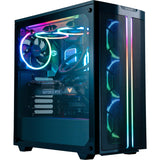 Vær stille! light wings pwm rgb kabinet blæsere (sort, 3 stk, 120 x 120 x 25 mm)