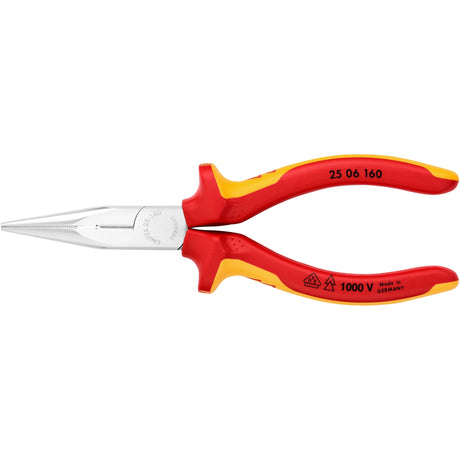 Knipex lige radiotang med sideskærer | 160 mm | vde - 2506160