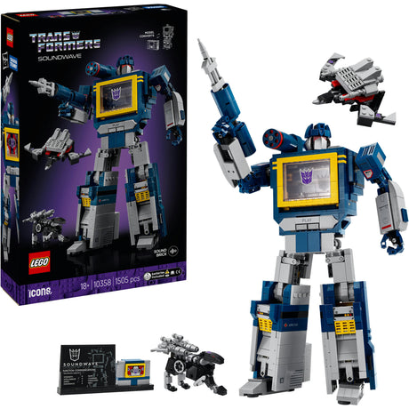 Lego ® ikoner transformere: soundwave - transformator samling - 10358