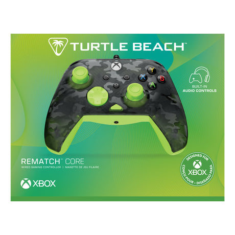 Turtle Beach Rematch Core Wired Controller (Sort Gul, Xbox Series X|S, Xbox One, PC)