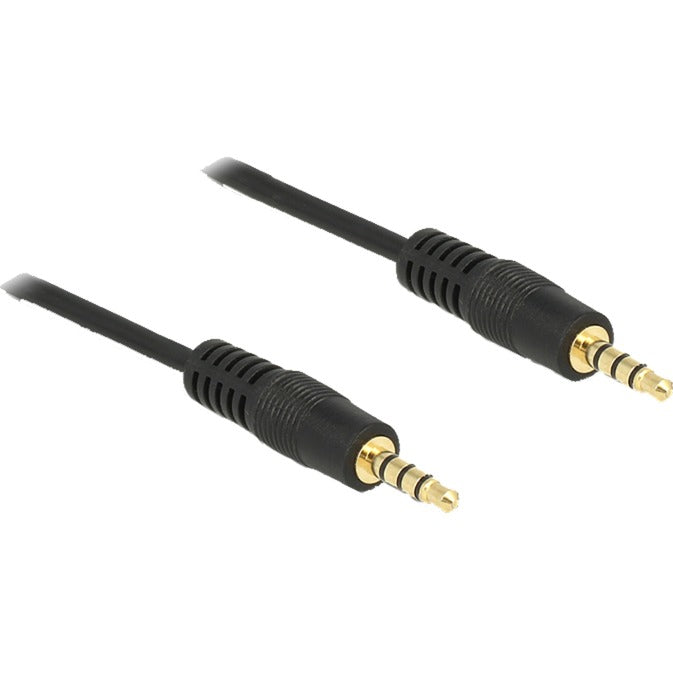 Delock 3.5 mm male > 3.5 mm male cable (black, 2 meters)
