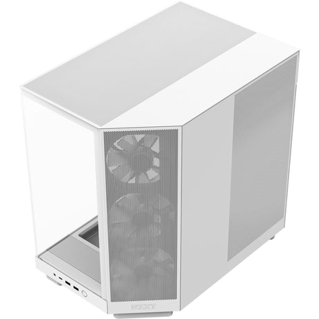 Nzxt h6 flow rgb midi tårnhus (hvid | 2x usb-a | 1x usb-c | rgb | hærdet glas)