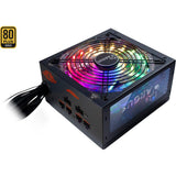 Inter-tech argus rgb-750w cm ii 750 watt strømforsyning (sort, 4x pcie)