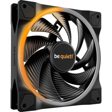 Vær stille! light wings pwm højhastigheds rgb kabinet blæser (sort, 140 x 140 x 25 mm)