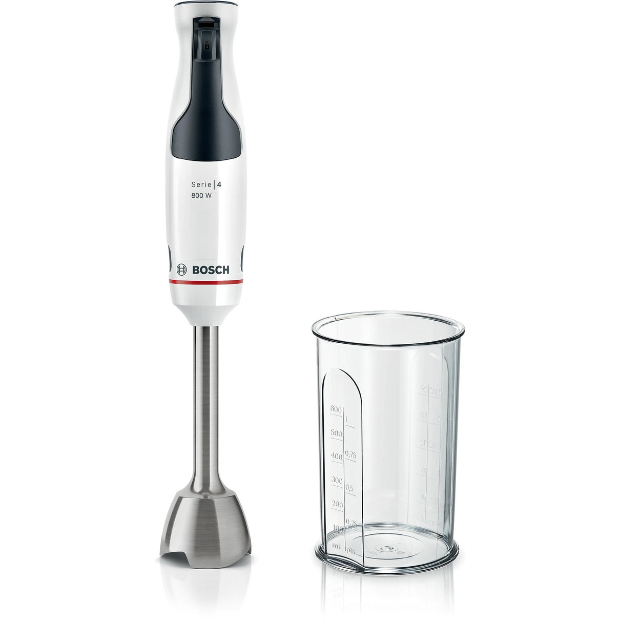 Bosch serie 4 stavblender ergomaster 800w (hvid antracit)