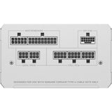 Corsair rm850e (2025) hvid modulær 850 watt strømforsyning (hvid, 1x 12v-2x6, 2x pcie)