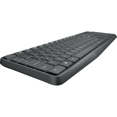 Logitech mk235 trådløst skrivebordssæt (sort, us-internationalt layout (qwerty))