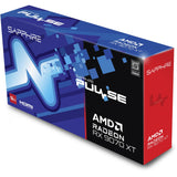 Sapphire Radeon RX 9070 XT Pulse grafikkort (sort, 2x skærmport, 2x HDMI 2.1, RDNA4)