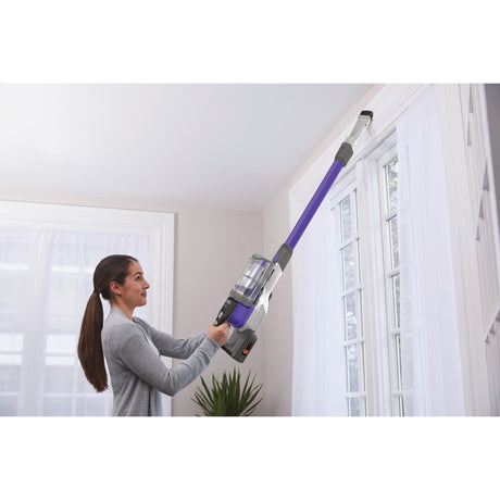 Black+decker 36v 4-i-1 power-serien ekstrem pet stick støvsuger (lilla)