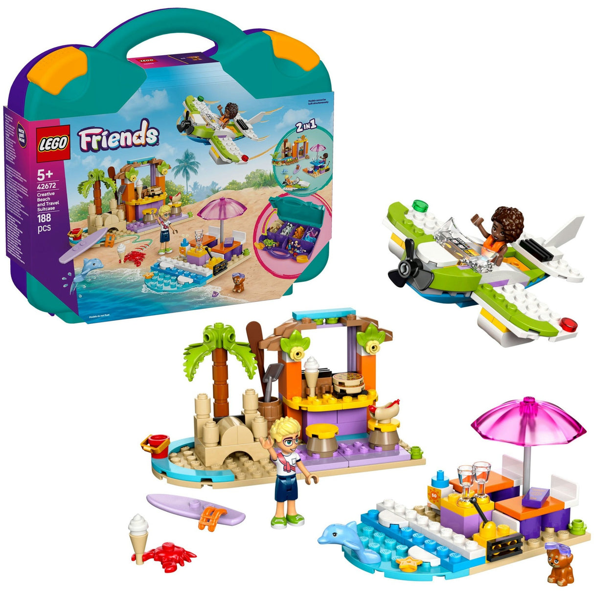 Lego friends - kreativ strandkuffert byggelegetøj (42672)
