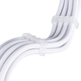 Silverstone sst-pp07e-eps8w-v2, eps 12v 8pin (4+4) forlængerkabel (hvid, 30 centimeter)