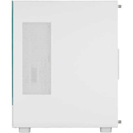 Silverstone lucid 04 mini tårnhus (hvid | 2x USB-A | 1x USB-C | RGB | hærdet glas)
