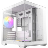 Antec cx60m argb mini tårnhus (hvid | 3x usb-a | rgb | hærdet glas)