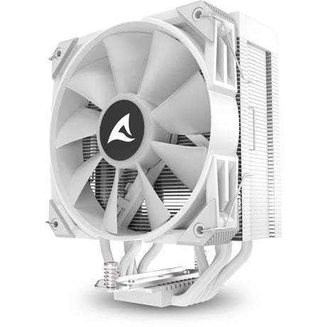 Sharkoon a50 rgb cpu køler (hvid, 4-benet pwm blæserstik)