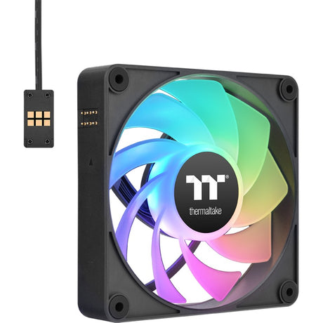 Thermaltake CT120 EX Reverse ARGB Sync PC Køleblæser (3-Fan Pack) Case Fans (sort, 3 stykker, 120 x 120 x 25 mm, PWM)