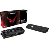 Powercolor Radeon RX 9070 XT Red Devil 16GB OC Backplate Special Edition grafikkort (sort, RDNA4, GDDR6, 3x skærmport, 1x HDMI)