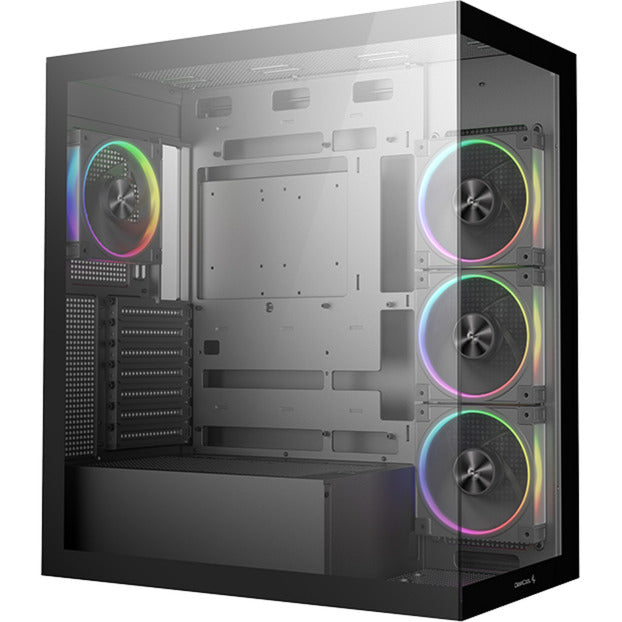 Deepcool CG580 4f v2 midi tårnhus (sort | 2x USB-A | 1x USB-C | RGB | hærdet glas)