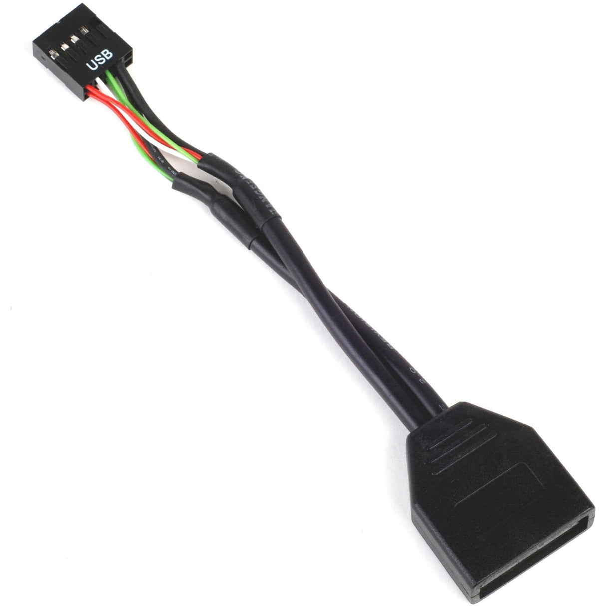 Silverstone g11303050-rt, USB 2.0 (intern) 9pin > USB 3.0 (intern) 19pin adapter (sort)