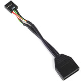 Silverstone g11303050-rt, USB 2.0 (intern) 9pin > USB 3.0 (intern) 19pin adapter (sort)
