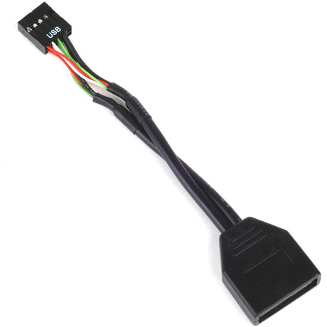 Silverstone g11303050-rt, USB 2.0 (intern) 9pin > USB 3.0 (intern) 19pin adapter (sort)