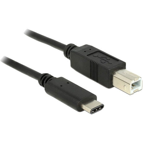 Delock USB-C 2.0 > USB-B-kabel (sort, 1 meter)
