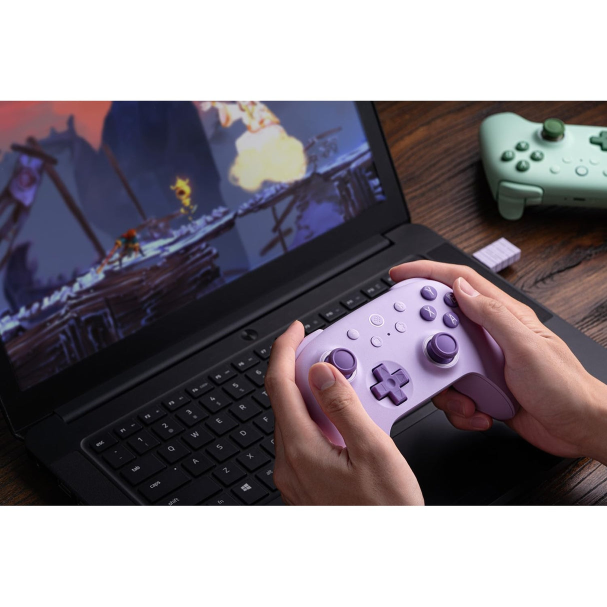 8bitdo ultimate 2c trådløs gamepad (lilla)