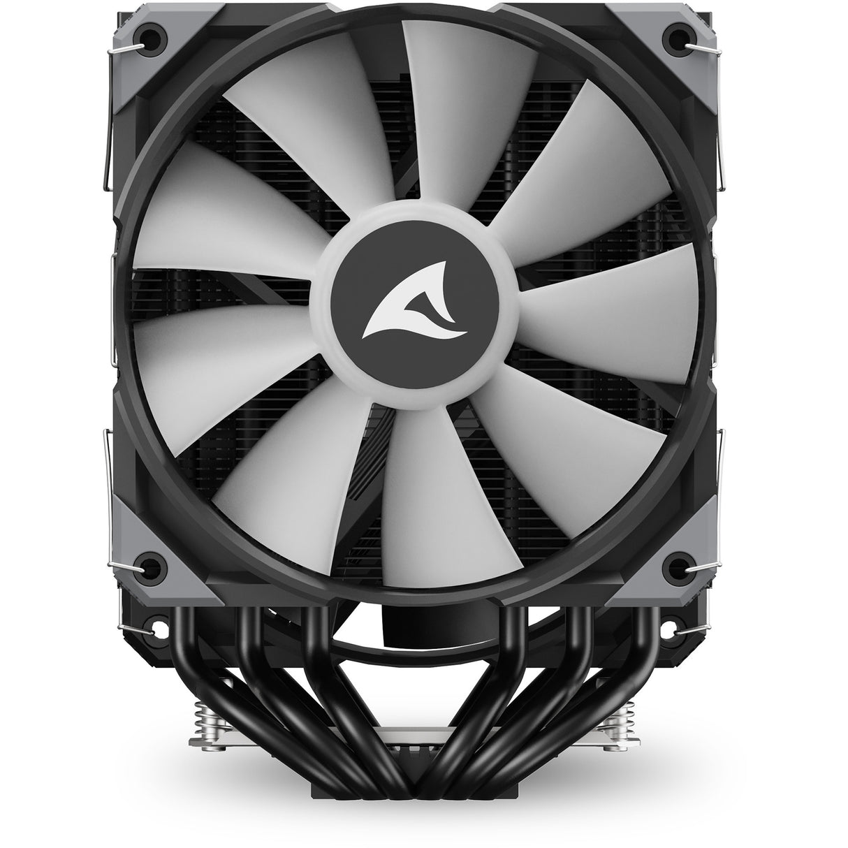 Sharkoon a60 rgb cpu køler (sort, 4-benet pwm blæserstik)
