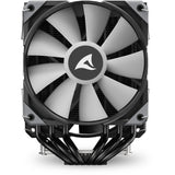Sharkoon a60 rgb cpu køler (sort, 4-benet pwm blæserstik)