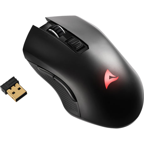 Sharkoon skiller sgm30w gaming mus (sort, 600 - 6000 dpi, rgb, 2,4 ghz usb)