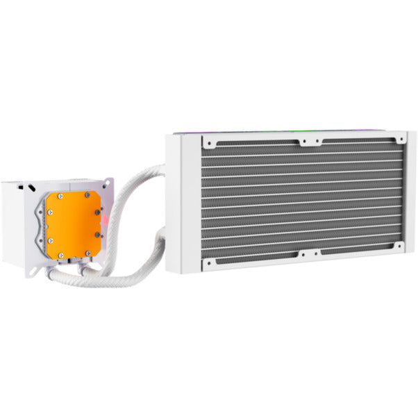 Xyz pc gear hydrotemp aio 240 vandkøling (hvid, argb, pwm)