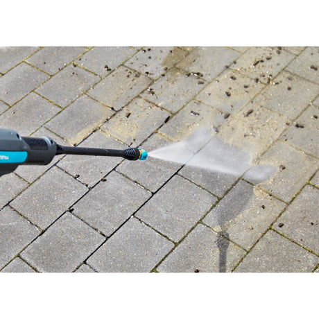 Gardena aquaclean 24 18 v p4a premium sæt højtryksrenser (grå turkis, 14800-31, batteri inkluderet)