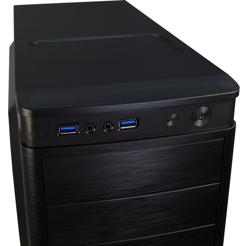 Inter-tech IT-5905 midi tårnhus (sort | 2x USB-A)