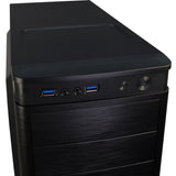 Inter-tech IT-5905 midi tårnhus (sort | 2x USB-A)