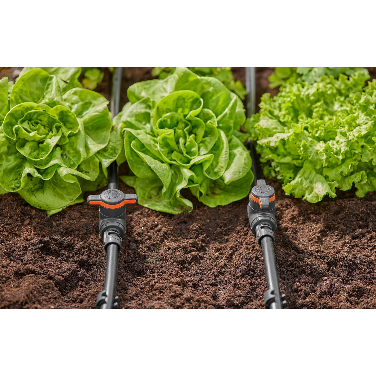 Gardena mikro-dryp-system afspærrings- og reguleringsventil 13 mm (1 2 ) (grå orange)