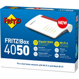 Fritz! box 4050 edition international router (hvid rød, mesh wi-fi)