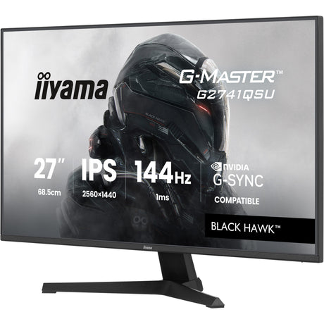 Iiyama G-Master Black Hawk G2741QSU-B1 27 gaming-skærm (sort, HDMI, DisplayPort, 2x USB-A, USB-B, 144 Hz)