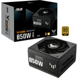 Asus tuf gaming gold modulær 850 watt strømforsyning (sort, 1x 12v-2x6, 3x pcie)