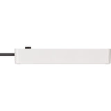 Brennerstuhl ecolor 4-vejs strømskinne med 2 USB-opladningsporte (flere strømskinne USB-C med switch og 1,5 m kabel)