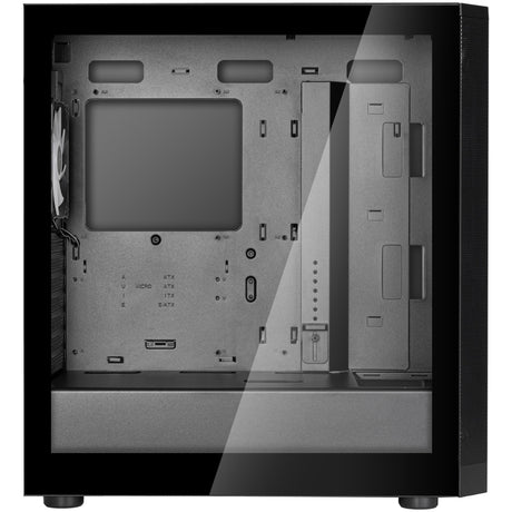 Silverstone Fara 514x Midi Tower-hus (sort | 2x USB-A | 1x USB-C | RGB | hærdet glas)