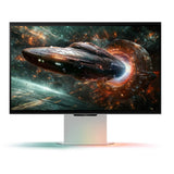 Samsung Odyssey 3D G90XF 27 4K UHD-gamingskærm (sølv, 2x HDMI, DisplayPort, 2x USB-A, USB-B, 165 Hz)