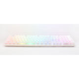 Ducky one 3 aura hvid rgb mekanisk tastatur (hvid, us-layout (qwerty), cherry mx red, 100%, abs double shot, hot swap)