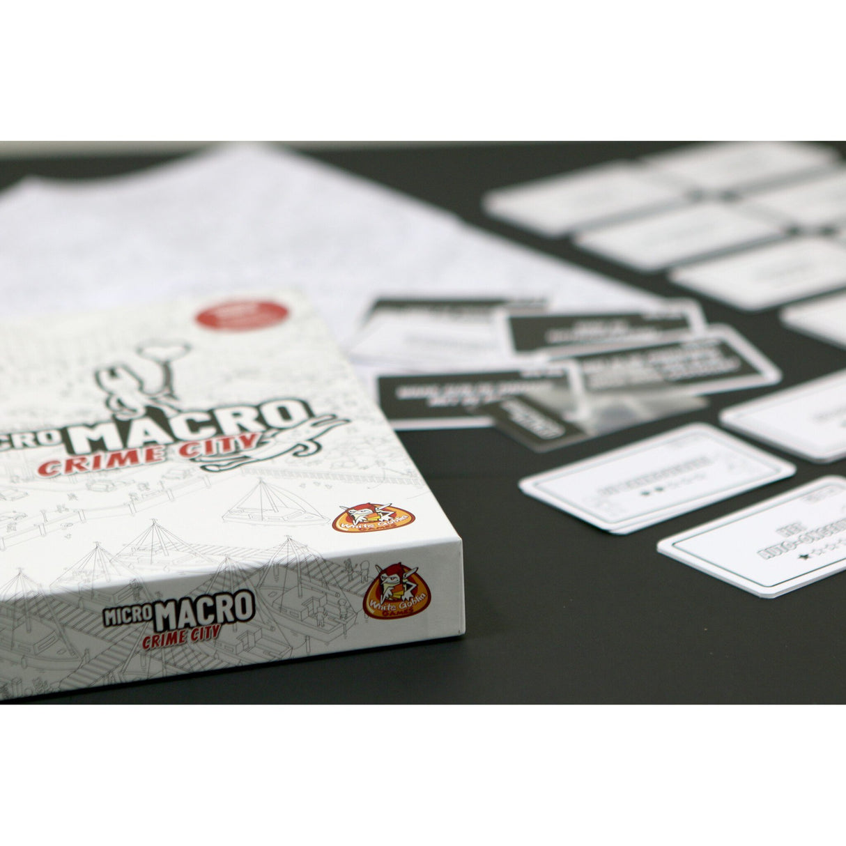 White goblin spil mikromakro: kriminalitet by brætspil (hollandsk, 1 - 4 spillere, 15 - 45 minutter, fra 12 år)