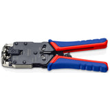 Knipex krympetang 97 51 12 sb (blå rød, RJ-10, RJ-11 12 og RJ-45)