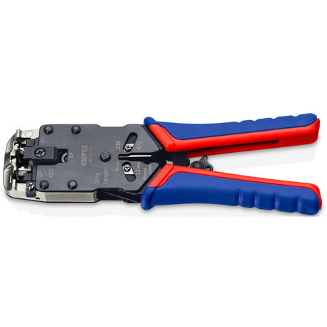 Knipex krympetang 97 51 12 sb (blå rød, RJ-10, RJ-11 12 og RJ-45)