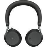 Jabra evolve2 75 on-ear headset (sort, link380c, microsoft teams)