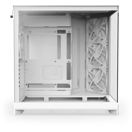 Nzxt h9 flow midi tårnhus (hvid (mat) | 2x USB-A | 1x USB-C | hærdet glas)