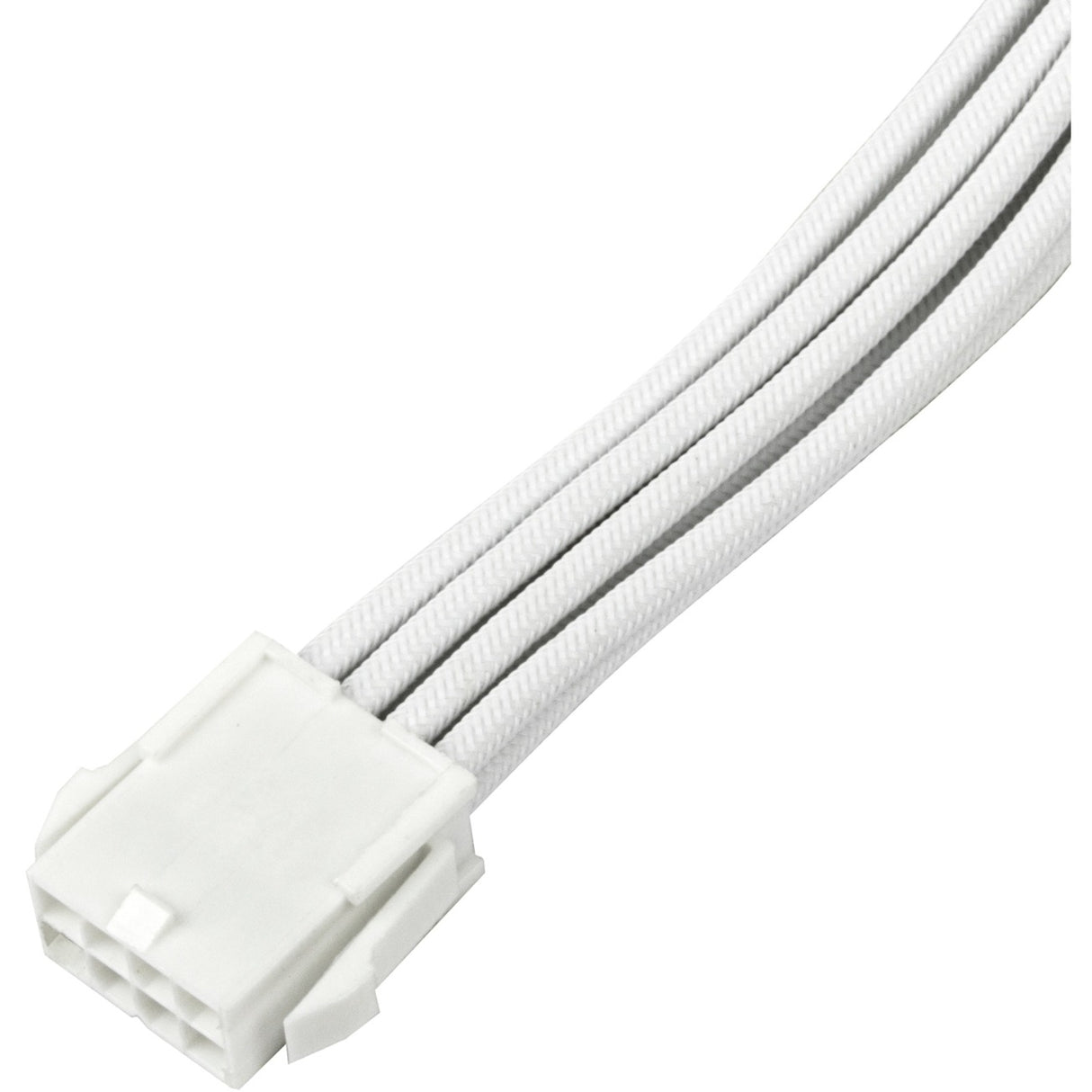 Silverstone sst-pp07e-eps8w-v2, eps 12v 8pin (4+4) forlængerkabel (hvid, 30 centimeter)